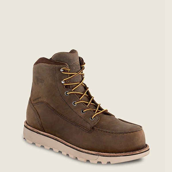 Bottes de Sécurité Red Wing - Traction Tred Lite - 6-Inch Waterproof Toe - Kaki - Homme 461XOZHLP